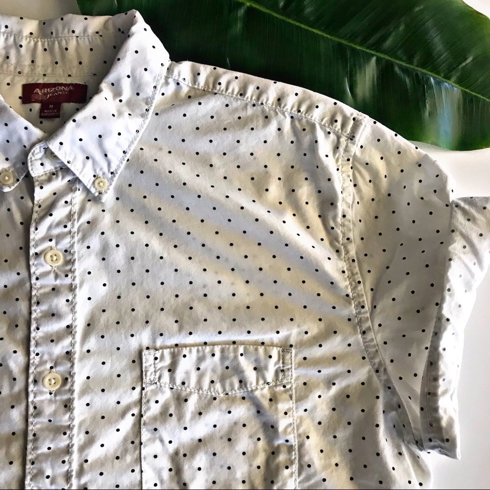 Arizona Polka Dot Button Down Short Sleeve